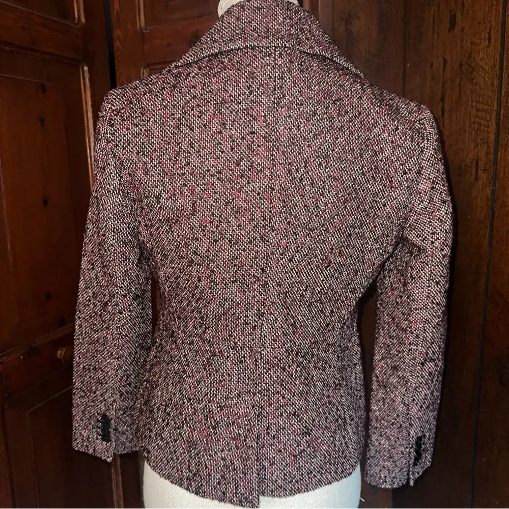 Womens Talbots Petite Tweed‎ Blazer Jacket 4p EUC - Picture 4 of 5